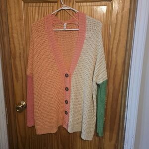 Wishlist Multicolor Button-Up Cardigan